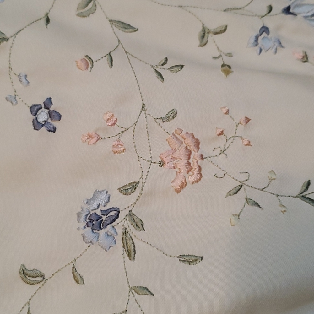 Ann Taylor embroidered silk dress